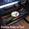 Pittsburgh Steelers Benutzerdefinierter Name Text Mauspads, Große Schreibtisch-Mausmatte, Personalisierte Home-Office-Geschenkidee