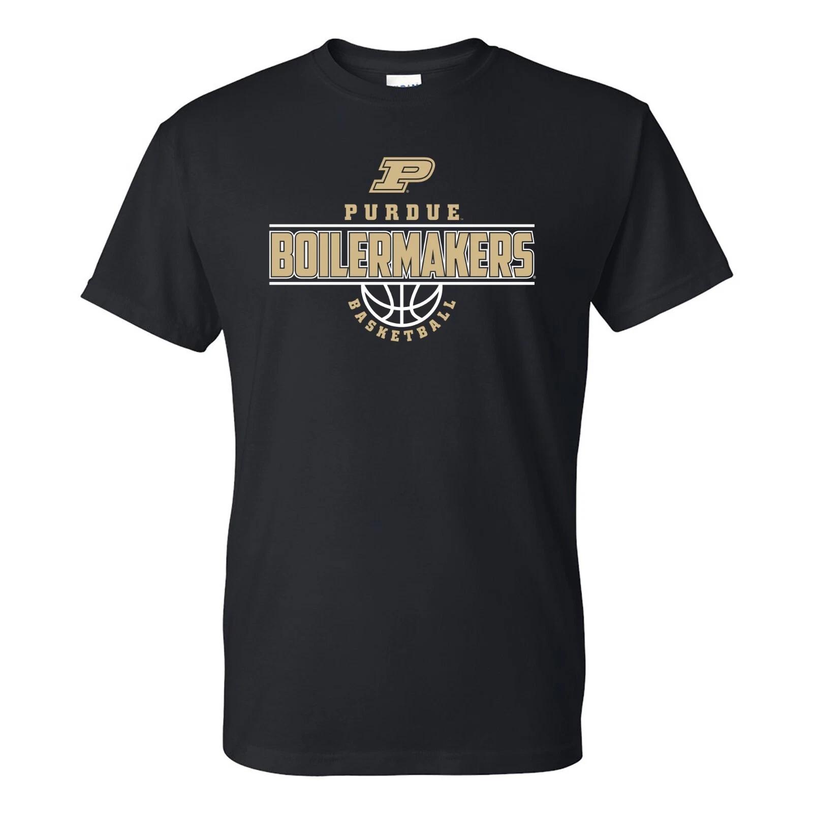 Purdue Boilermakers Wordmark Basketball T Shirt - Black S