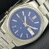 GENUINE VINTAGE SEIKO EXPO 70 AUTOMATIC JAPAN MENS BLUE DIAL WATCH A708782-1