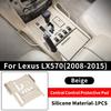 Για 2008- Lexus LX570 LX450d Κάλυμμα Σιλικόνης Κεντρικής Κονσόλας Αντιολισθητικό Αδιάβροχο Αξεσουάρ Προστασίας Εσωτερικού