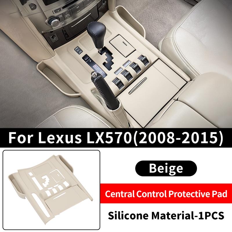 Για 2008- Lexus LX570 LX450d Κάλυμμα Σιλικόνης Κεντρικής Κονσόλας Αντιολισθητικό Αδιάβροχο Αξεσουάρ Προστασίας Εσωτερικού