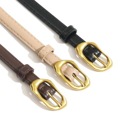 Niche Original Korean Version of Thin Women's Belt Suit Pants Fashionable and Versatile Retro Pin Buckle Belt