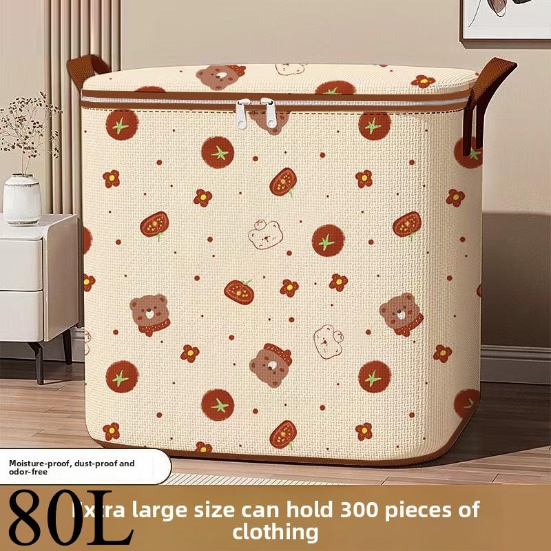 Clothing Storage Box, Household Large Capacity Clothing Sorting Box, Cotton Quilt Storage Bag, Moving Packing Bag