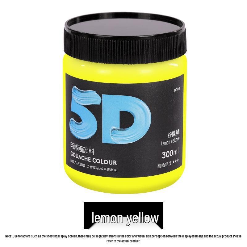 Lata de Pintura Acrílica de 300 ml: Impermeable, Ideal para Estudiantes de Arte, Proyectos de Bricolaje y Arte Pintado a Mano por Niños