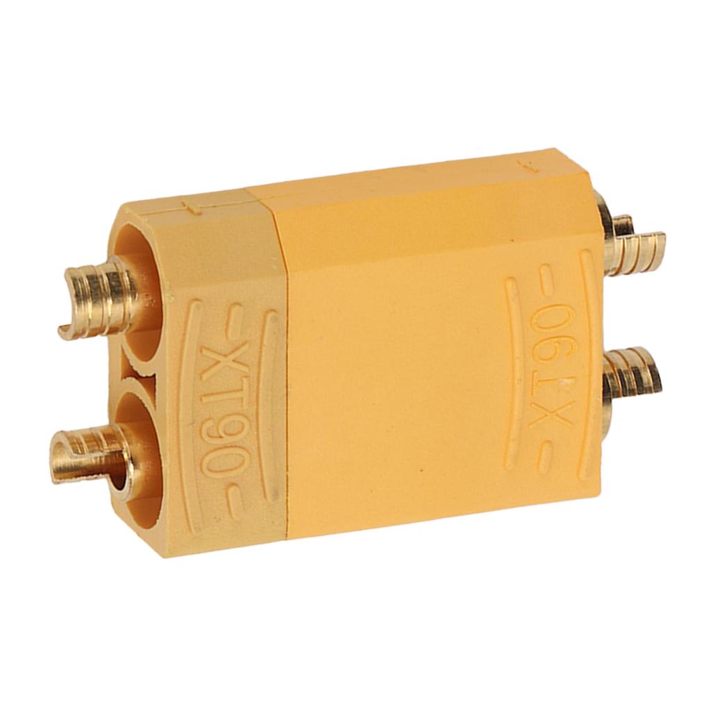 XT90 Connector Reusable Stable Male and Female Connector Plug for Connecting Batteries and ESCs Yellow
