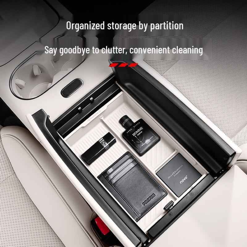 Ideal i6i8 Armrest Console Storage Box - Car Interior Silicone Organizer