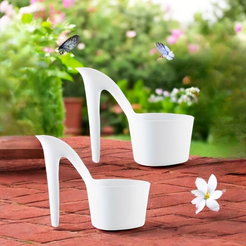 2pcs High Heel Shaped Flower Pots, Modern High Heel Shaped Plastic Flower PotsMultifunctional Floor Standing Flower Pots