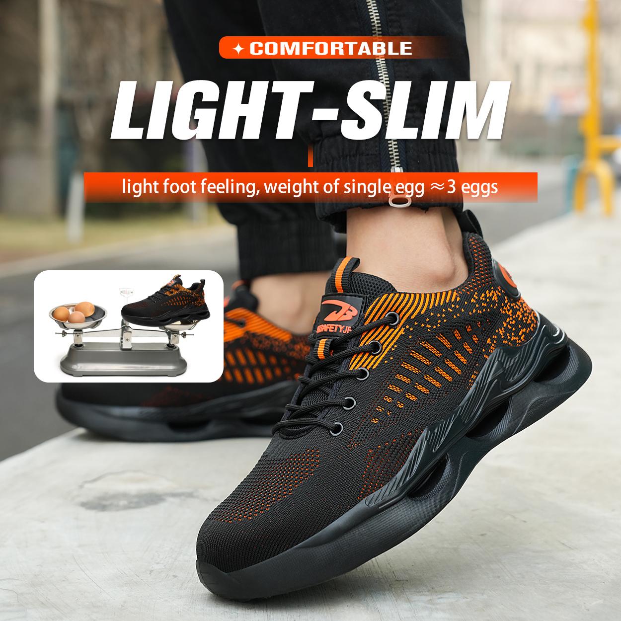 Неразрушимая защитная обувь. Легкие рабочие кроссовки. Дышащая удобная рабочая обувь — фото 7