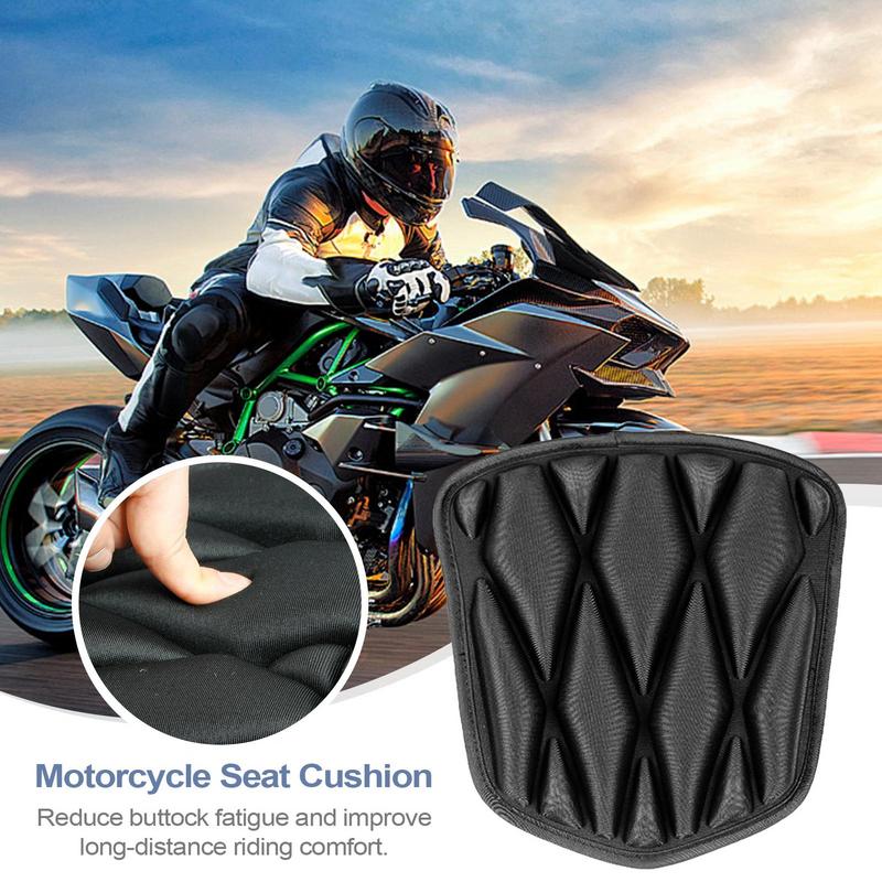 Motorcycle Seat Cushion Pad Soft Motorbike Pad Shock Absorption 3D Soft Cover Comfort For Adults Women Men Long Rides Driving