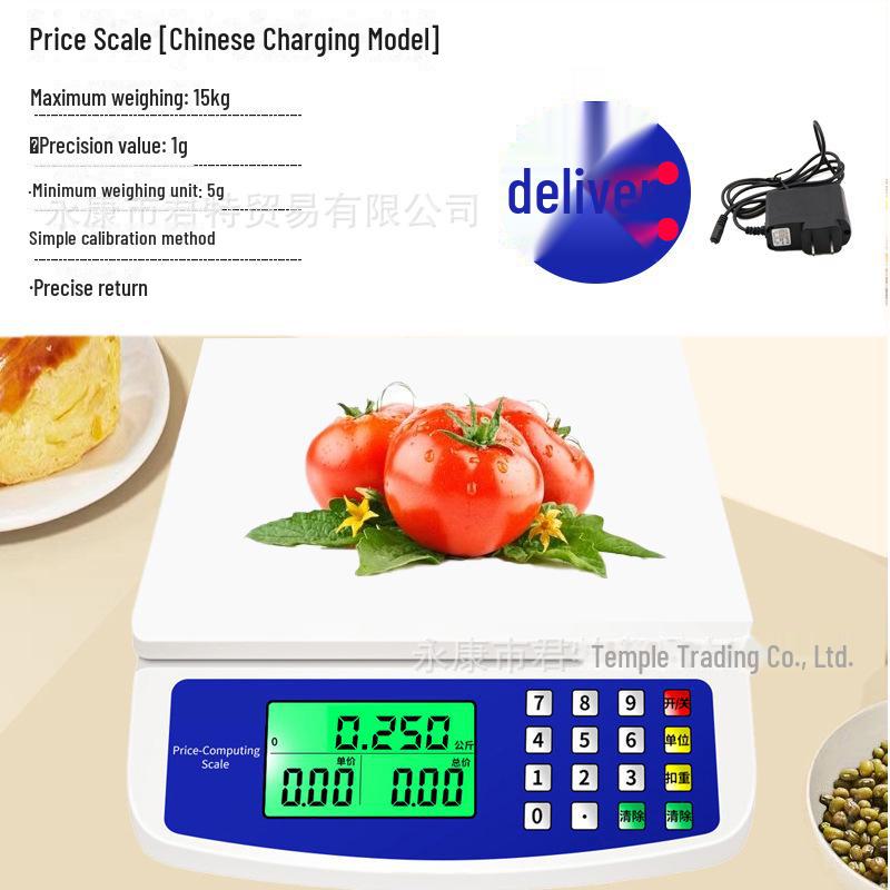 DT580 Electronic Kitchen Scale, 30kg Capacity for Baking, Food, Fruit, and Vegetables