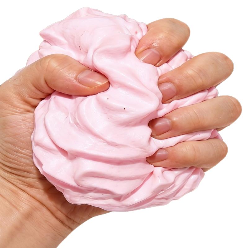 Stress Relief Sensory Toy Cute Smiling Face Cream Roll Slow Rebound Soft Squeeze Toy for Office Worker Desk Decoration