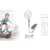 Ventilateur À Pied Pivotant, 42 Cm, Réglable En Hauteur, Minuterie De 7,5 Heures MPM MWP-19 50W Blanc 01290