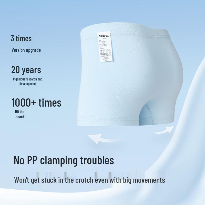 Balabala Boy s Cotton Boxer Briefs 3-Pack (ninigogo IP) 120