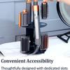 Non-slip Curling Iron Storage Holder Wall Mounted/Desktop Hair Dryer Stand  Bathroom
