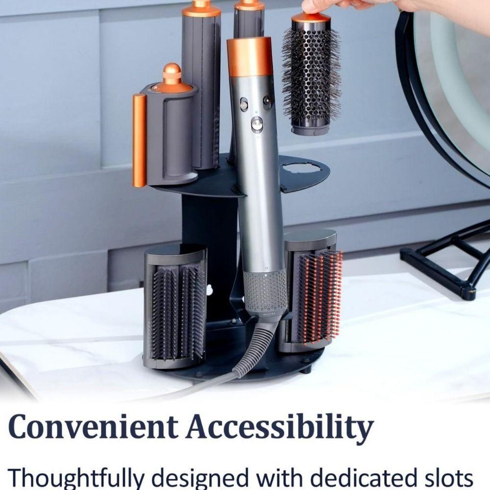 Non-slip Curling Iron Storage Holder Wall Mounted/Desktop Hair Dryer Stand  Bathroom