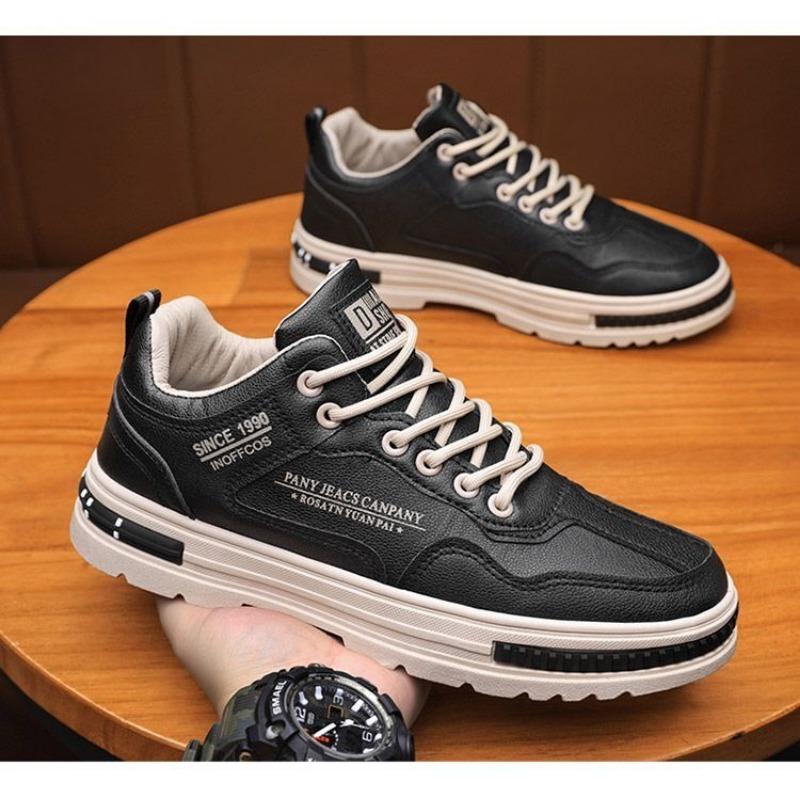 Men Fashion Korean Style Casual Lightweight Sports Sneakers Daily Walking Board Shoes