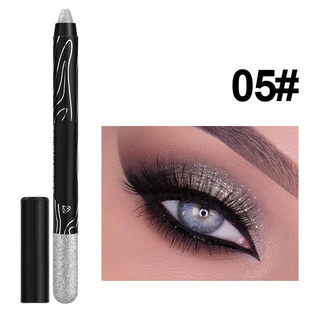 Waterproof Shimmer Eyeshadow Pen with Glitter and Pearlescent Finishes for Long Lasting Sparkly Eye Makeup