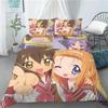 New Lucky Star 3D Print Anime Girl 3 PCS Duvet Cover Set Fashion Bedding Sets Comforter Duvet Cover Pillowcase Home Textiles