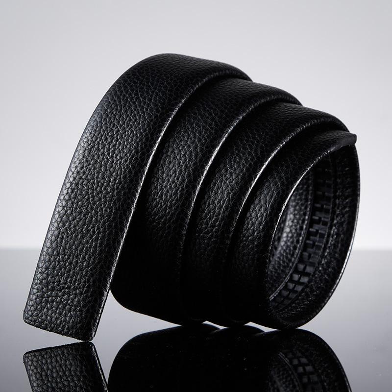 Men's Genuine Cowhide Belt with Automatic Buckle, 3.5cm Width