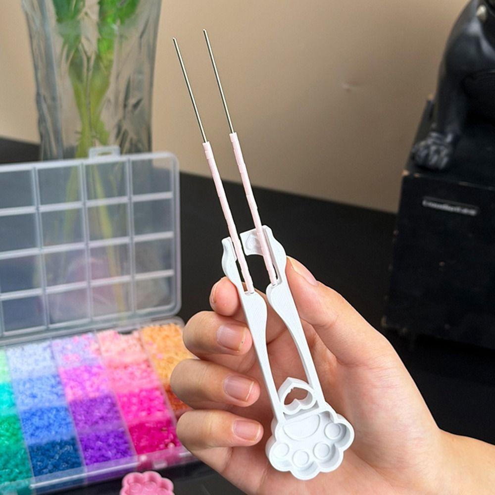 New Cat's Paw Collage Beans Pen Butterfly Point Grip Collage Beans Clip DIY Handheld Collage Bead Tool