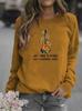 2026 Women's Printed Round Neck Hoodie