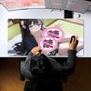 XXL Gaming-Mauspad Sexy Kimono Anime-Mädchen Schreibtischunterlage Gummi Anti-Rutsch Overlock Tastaturmatte Japanisches Muster Computer-Mauspads