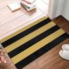 Medium GOLD and BLACK Vertical STRIPES Anti-slip Doormat Floor Mat  Carpet Rug for Kitchen Entrance Home Bathroom Footpad Mats
