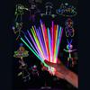 50/100Pcs Fluorescence Sticks Party Multicolor Glowing Stick Bright Colorful Light Bright Bendable Glow Bracelet Party Supplies