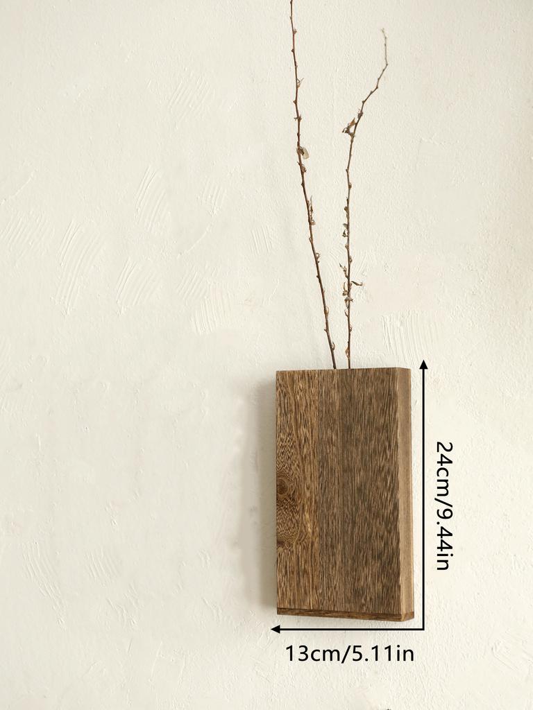 Wandpflanzer für Zimmerpflanzen Holz Wanddeko Schlafzimmer Wohnzimmer Holz Wandvasen für Trockenblumen und Kunstpflanzen