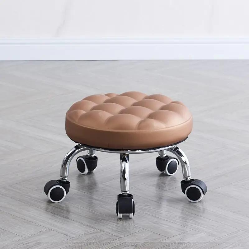 Stool with Pulleys for Car Washing, Movable Seatin, Housework, Mobile Farming Chair Wheel Chair