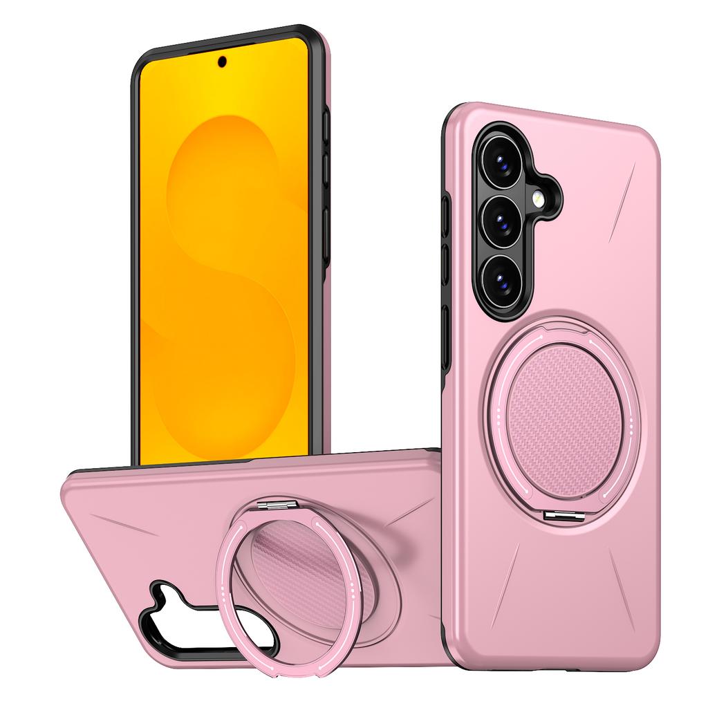 For Samsung Galaxy S26 Magnetic Case Rotating Kickstand TPU + PC Phone Cover