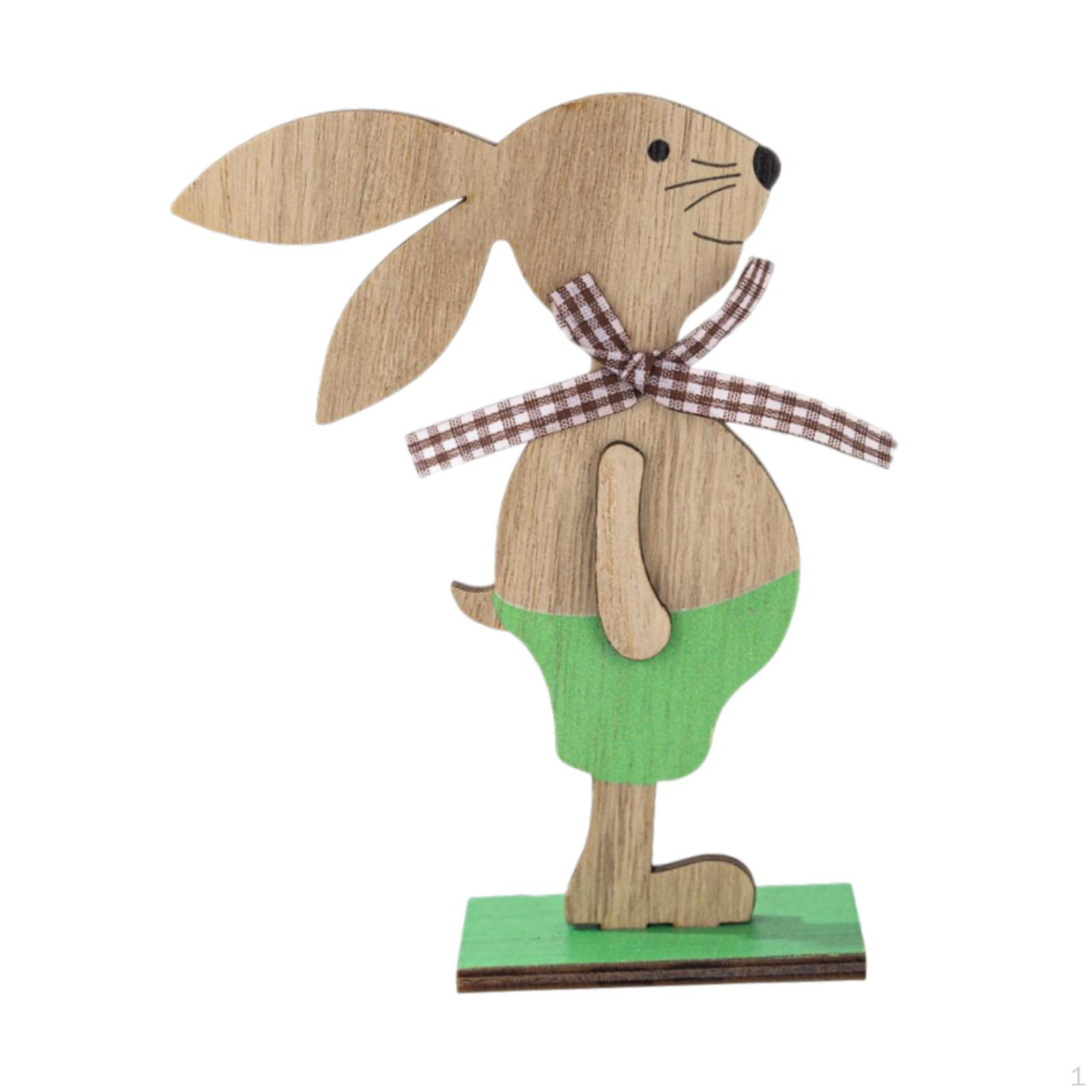 

Знак декора кролика, креативный прочный орнамент, пасхальное украшение, деревянный, для вечеринки, стола, входа в дом male