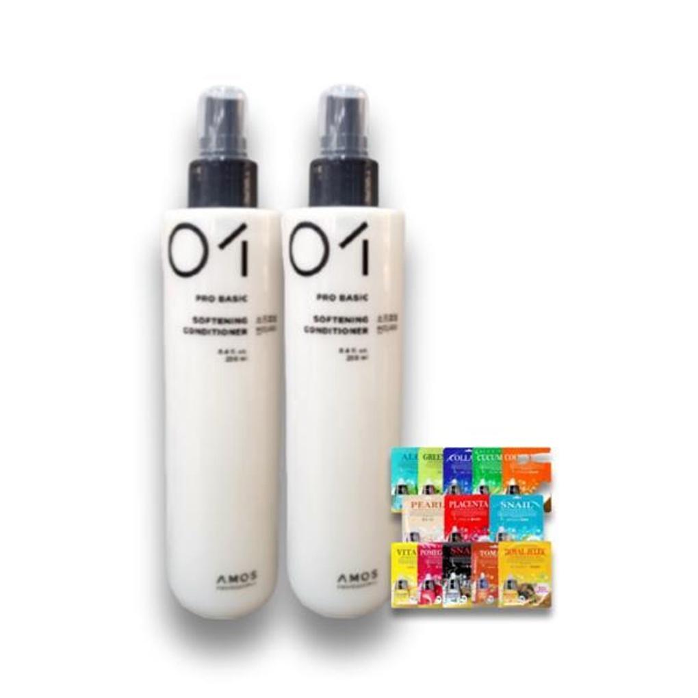 Amos Softening Conditioner 500 (250 X 2) + Random Pack