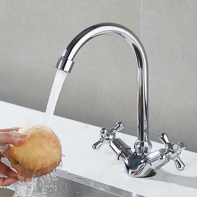 Universal Flexible Spout Hot & Cold Basin Faucet