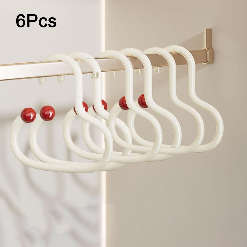 6Pcs Anti Slip Circle Ring Hat Hanger Plastic Hat Storage Hook Round Scarf Tie Hanger  Wardrobe
