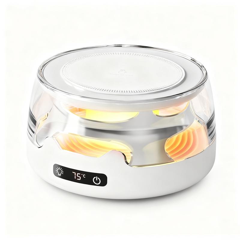

Smart Mug Warmer 110-220V with Colorful Light Heating Pad for Milk Tea Coffee Cup Heater For Home Office Use US белый