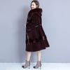 Teplá větrovka s dlouhým rukávem Velký vlněný kabát Jarní a podzimní Velké dámské oblečení