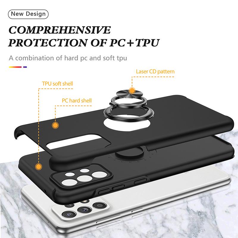 Samsung A52 Car Mount Phone Case with Magnetic Ring, Protects, and Prevents Falls