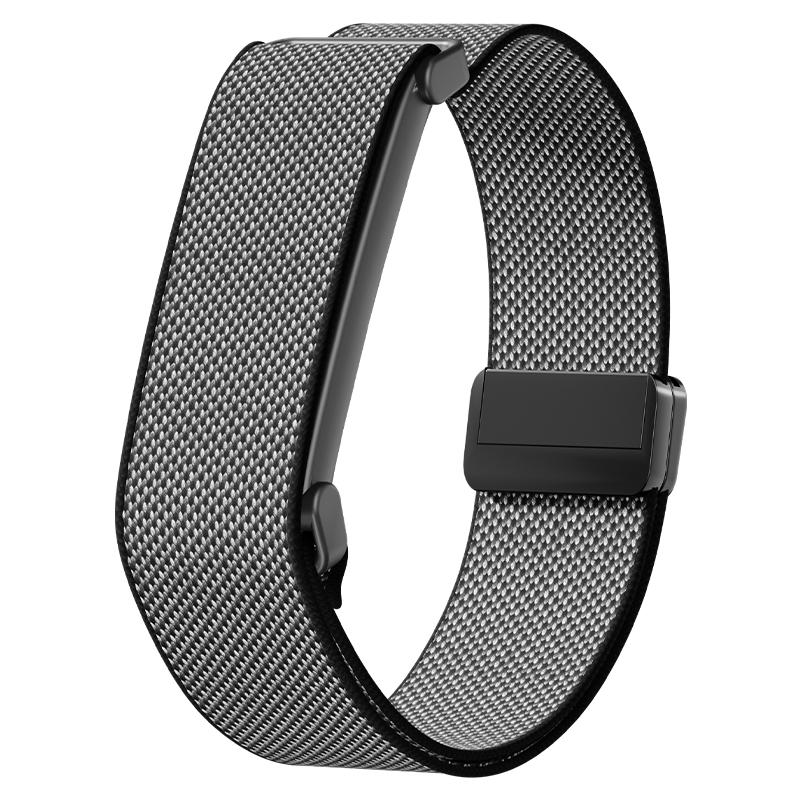 Metal Case+Sports Nylon Strap For Google Fitbit Air Sports Elastic Magnetic Wristband For Google Fitbit Air Comfortable Bracelet