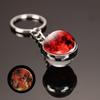 Luminous Sun Nine Planets Jupiter Milky Way Galaxy Keychain Pendant Round Double Sided Earth Keychain Bag Hanging Decor