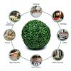 2 PCS Artificial Plant Topiary Ball Garden Spheres Outdoor Indoor Decoration