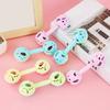 Dual Bell Baby Rattle Toy Soft Grip Shaker with Bell Sound