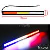 6PCS 17CM 1Row Auto COB DRL Daytime Running Light Led 12V Green Day Turn Signal Parking Fog Lamp Bar Motorcycles Car Waterproof