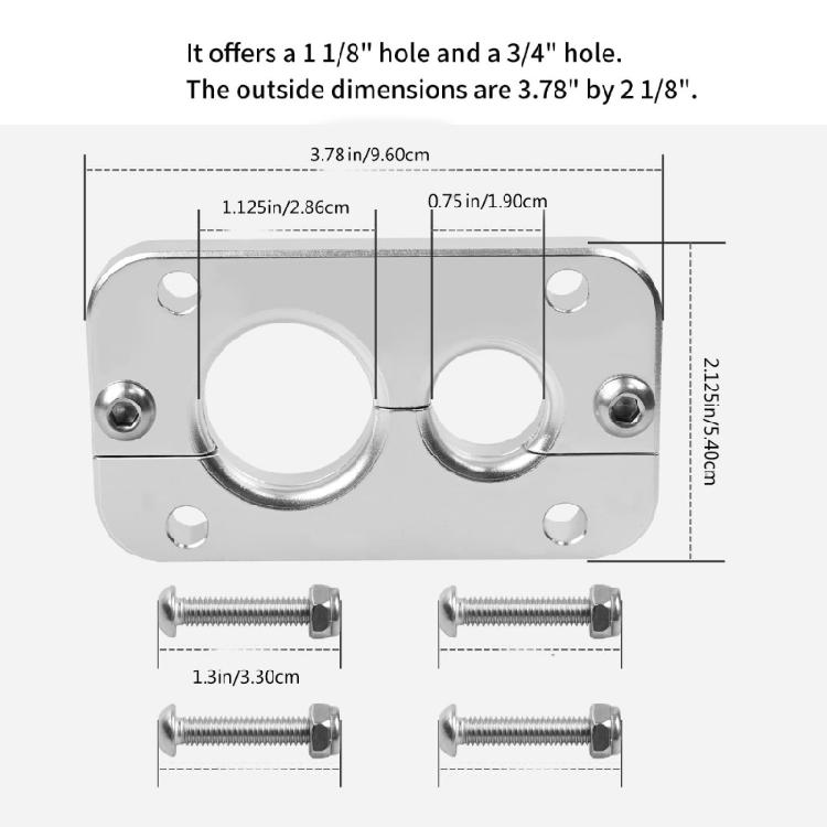Aluminum Firewall Pass Through Modification Accessories for X Max Firewall Pass Through Eliminates Gromet