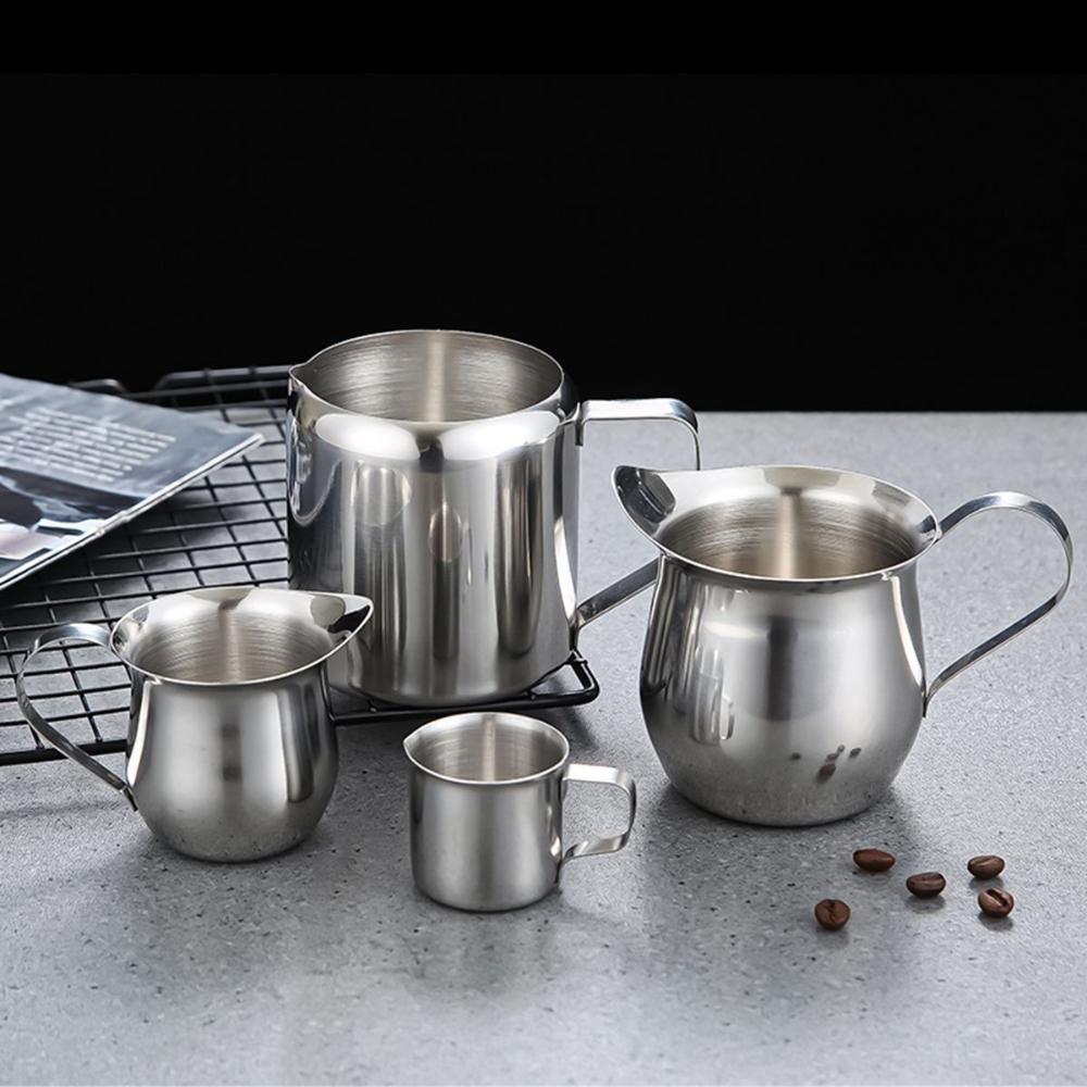 2/3/5/8oz Cappuccino Kitchen Latte Art Stainless Steel Steaming Pitcher Milk Frothing Pitcher Coffee Cup Mugs