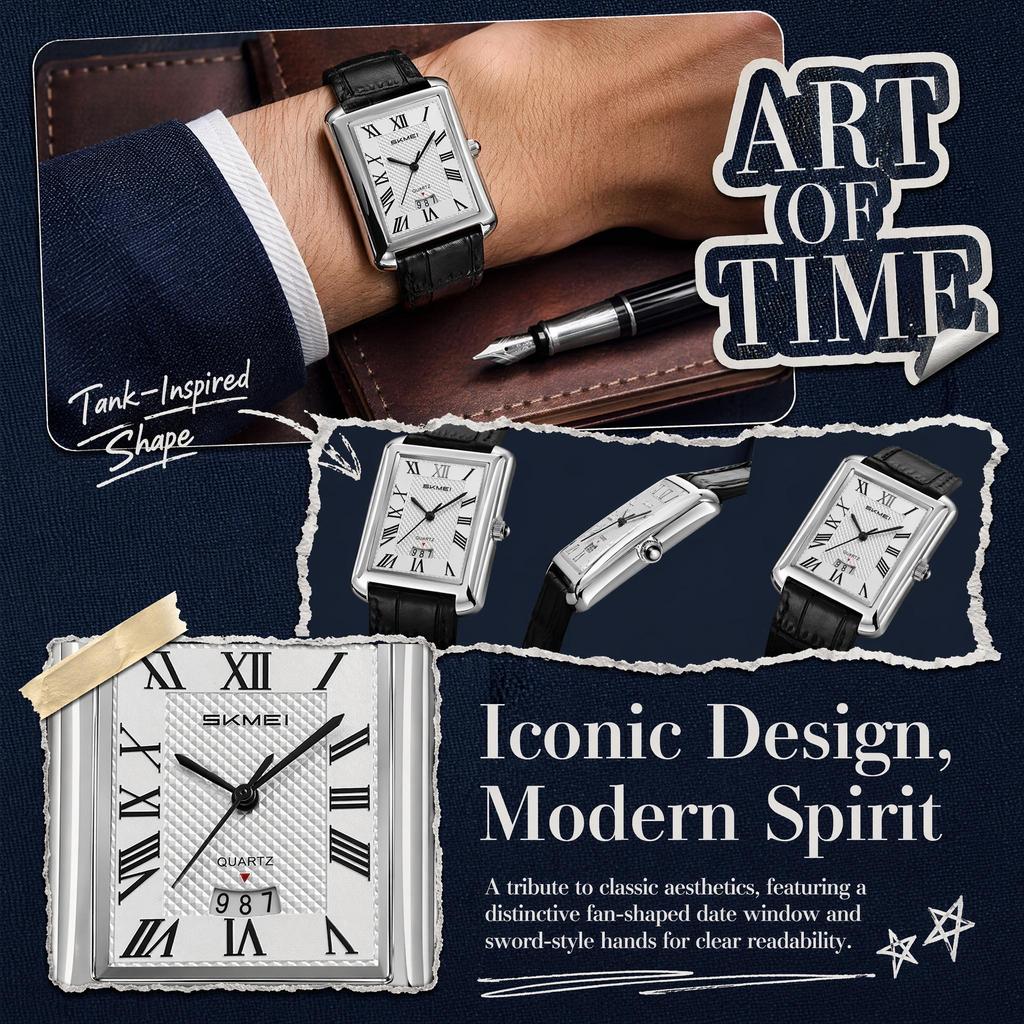 Unisex Quarz Uhr SKMEI Quadratisch Klassisch Kalender 2575