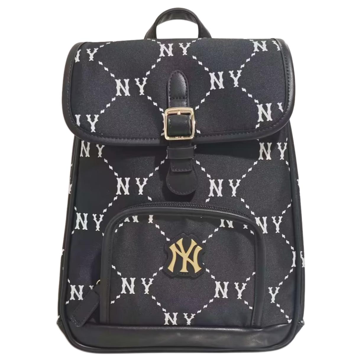 MLB Fashion Versatile Casual Polyester Backpack Regular Women backpack Black 7ABKMD45N-50BKS Black