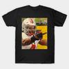 Men Black Print T-shirt Jeremiah Smith Middle Finger Michigan Fan No-Cut Transfer Paper Print Cotton Tshirt
