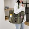 Bolsa de playa de malla portátil para mujer, bolsa de almacenamiento de maquillaje para viajes, bolsa de baño de verano, organizador, bolsa de compras