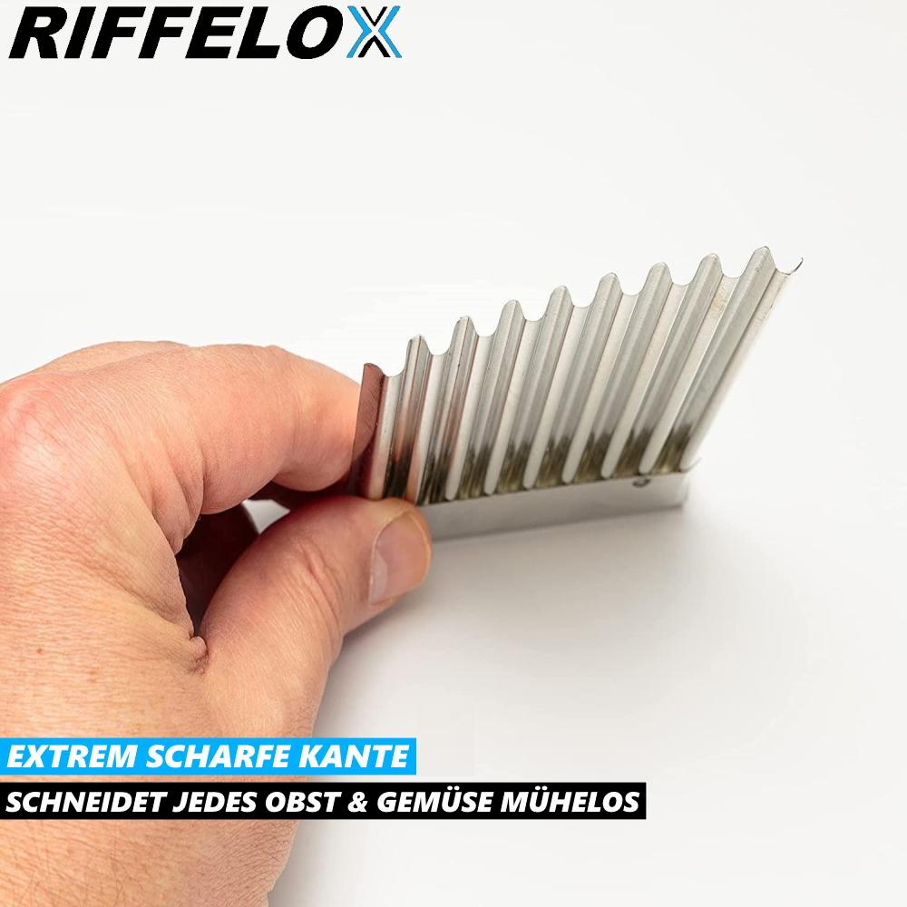 RIFFELOX Wavy Knife Wavy Cutting Knife Stainless Steel Ripple Fries Vegetables